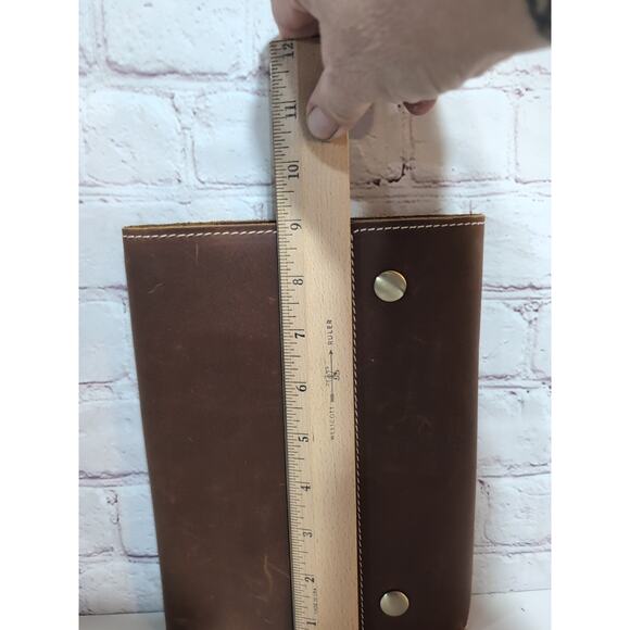 Le Vent Leather Refillable Notebook Journal Cover 9 X 6.5 1 Blank Notebook NWOT - Picture 7 of 13